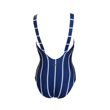 Load image into Gallery viewer, Slim V One Piece in White Stripes