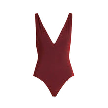 Load image into Gallery viewer, Slim V One Piece in Rumba Red