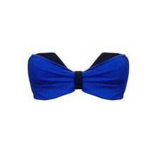 Load image into Gallery viewer, Two-Tone Underwire Bandeau in Blue/Black