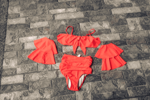 Load image into Gallery viewer, Phi Phi Ruffle in Red