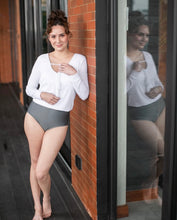 Load image into Gallery viewer, TK Loose Rashguard in White/Gun