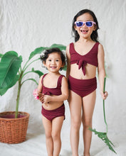 Load image into Gallery viewer, KIDS Tie Knot Ruched in Latte