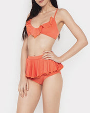 Load image into Gallery viewer, Ruffled Skirt in Salmon