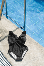 Load image into Gallery viewer, Crete Ruffle One Piece in Black