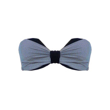 Load image into Gallery viewer, Two-Tone Underwire Bandeau in Stripes/Black