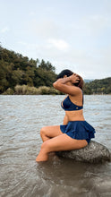 Load image into Gallery viewer, Fiji Ruffle Skirtini in Black