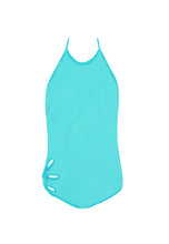 Load image into Gallery viewer, KIDS Flower One Piece in Baby Teal