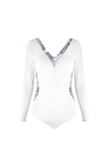 Load image into Gallery viewer, KIDS V-Neck Onesie in Leaf Tropical