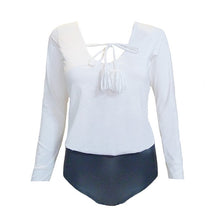 Load image into Gallery viewer, TK Loose Rashguard in White/Gun