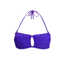 Load image into Gallery viewer, Pleated Underwire Top Bandeau in Purple