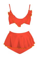 Load image into Gallery viewer, Ruffled Skirt in Salmon