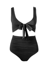 Load image into Gallery viewer, Tie Knot Ruched in Black