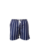 Load image into Gallery viewer, KIDS Navy/Stripe Swim Shorts