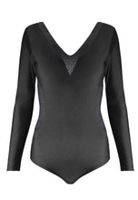 Load image into Gallery viewer, V-Neck Onesie in Black
