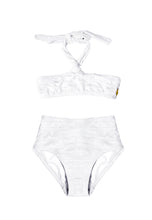 Load image into Gallery viewer, KIDS V-Neck High Waist in White