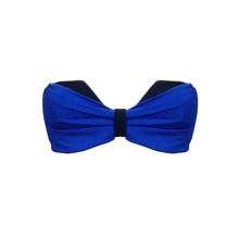 Load image into Gallery viewer, Two-Tone Underwire Bandeau in Blue/Black
