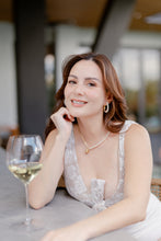 Load image into Gallery viewer, Tie Knot Ruched in White Lace
