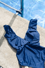 Load image into Gallery viewer, Crete Ruffle One Piece in Navy
