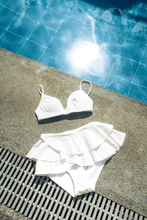 Load image into Gallery viewer, Fiji Ruffle Skirtini in White
