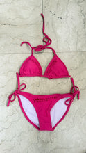 Load image into Gallery viewer, Slits and Knots Triangle in Pink
