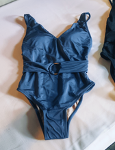 Load image into Gallery viewer, Anguilla Belt One Piece in Blue Coral
