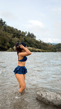 Load image into Gallery viewer, Fiji Ruffle Skirtini in Black
