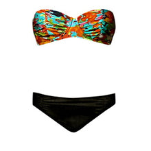 Load image into Gallery viewer, Rive Gauche Bandeau in Salmon &amp; Ice Blue
