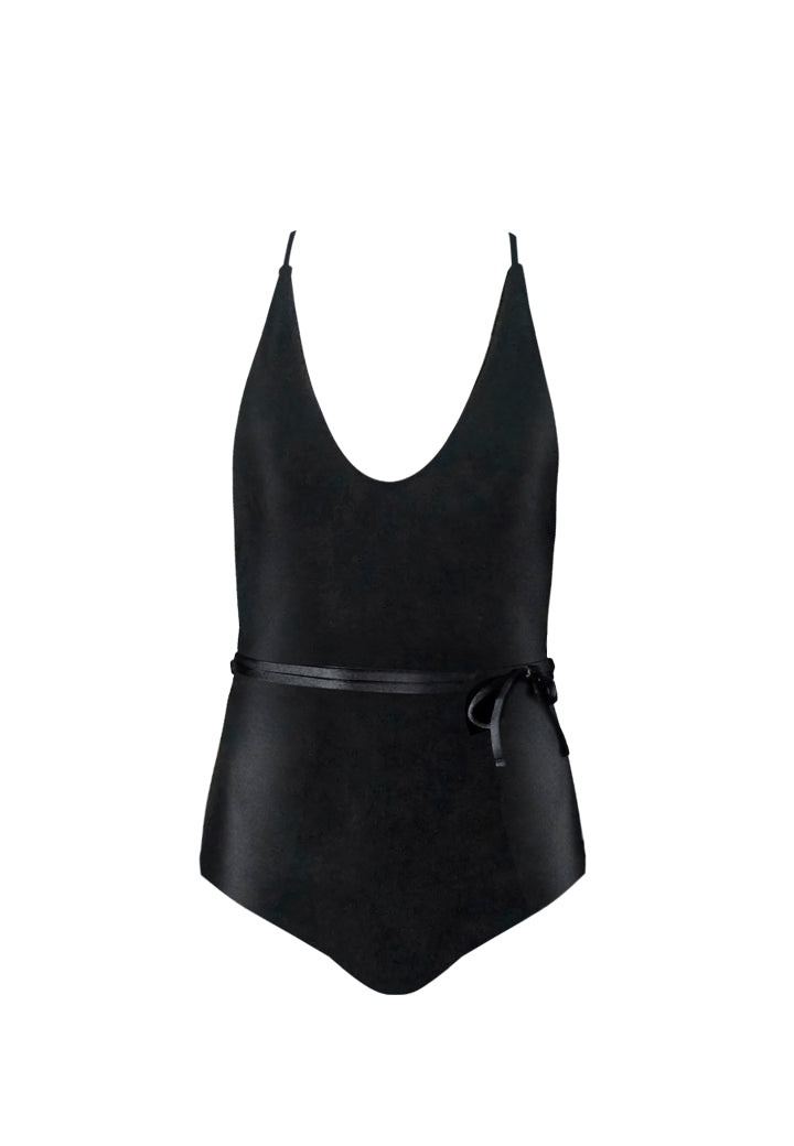 KIDS Belted Deep-V in Black