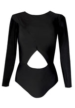 Load image into Gallery viewer, Cutout Rashguard in Ruby &amp; Navy
