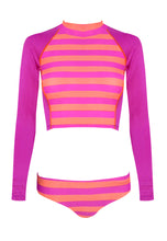 Load image into Gallery viewer, Cropped Rashguard in Nectarine
