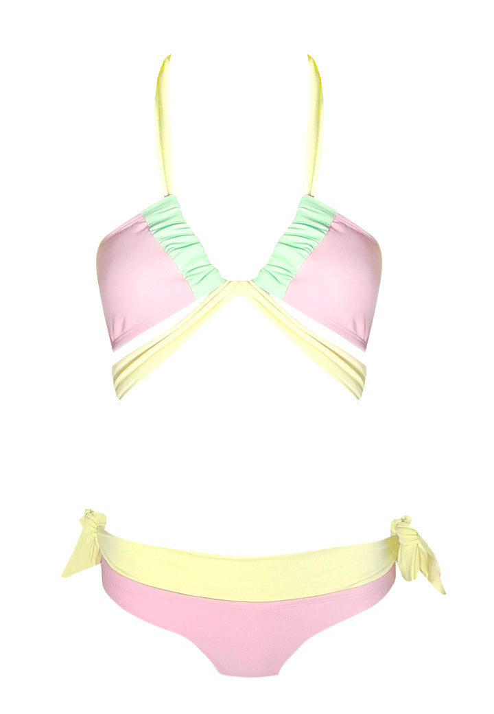 Gypsikini in Pastel Pink & Yellow