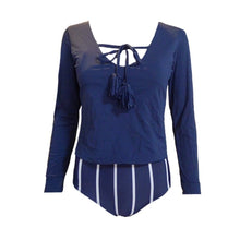 Load image into Gallery viewer, TK Loose Rashguard in Navy/White
