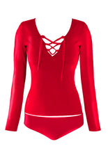 Load image into Gallery viewer, Grommet Rashguard in Scarlet Red
