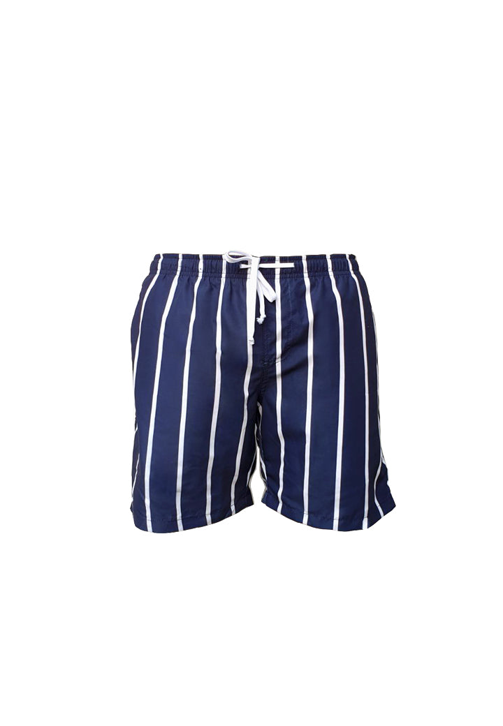 Navy Stripe Baby Swim Shorts, Boys Swim Shorts that will protect & outlast