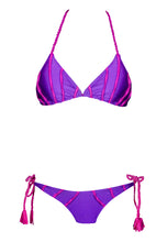 Load image into Gallery viewer, Twist &amp; Tassel Triangle in Shades of Purple
