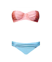 Load image into Gallery viewer, Kryz Bandeau in Salmon &amp; Ice Blue

