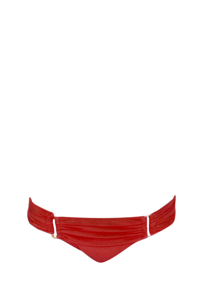 Ruched Bottom in Scarlet/Red